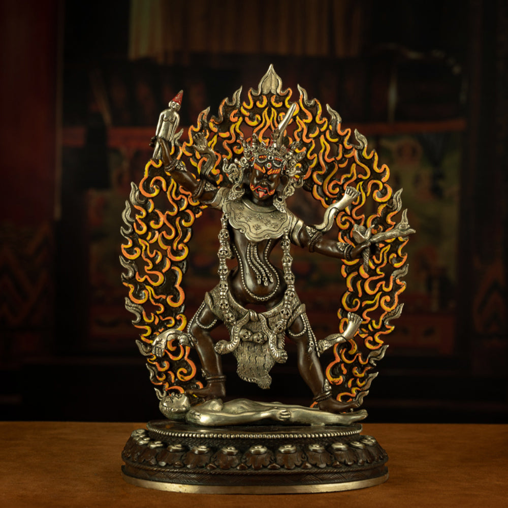 EastKarma FIERCE PROTECTOR GODDESS BRONZE STATUE