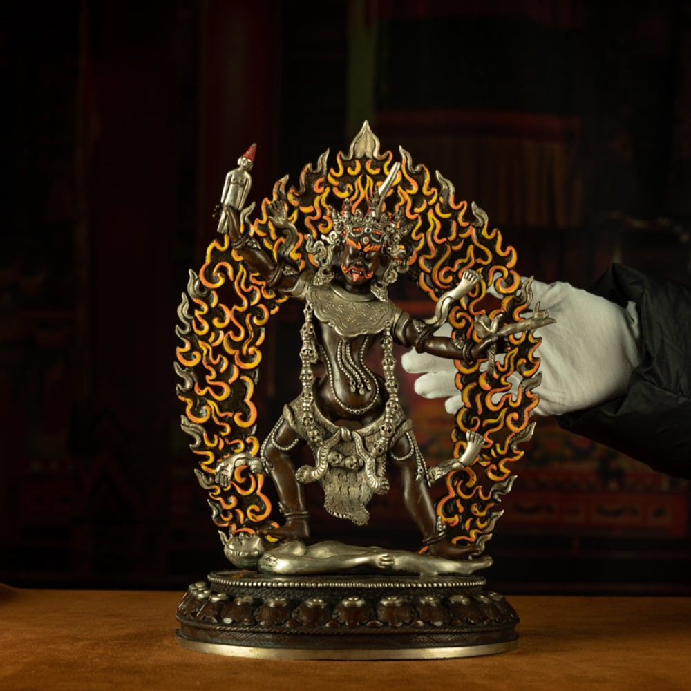 EastKarma FIERCE PROTECTOR GODDESS BRONZE STATUE - Image 5