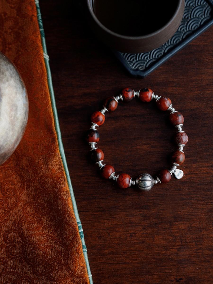 EastKarma CALM ESSENCE RED AGATE BRACELET
