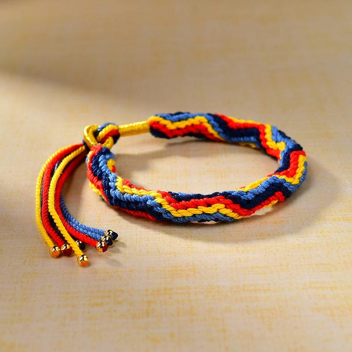 EastKarma Tibetan Hand-woven Colored Rope Luck Bracelet