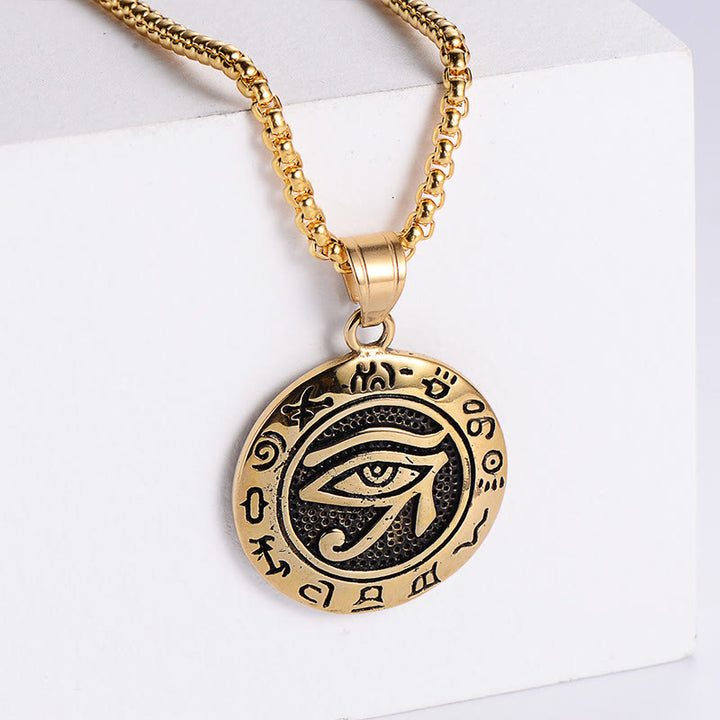 EastKarma Titanium Steel Evil Eye Balance Necklace Pendants