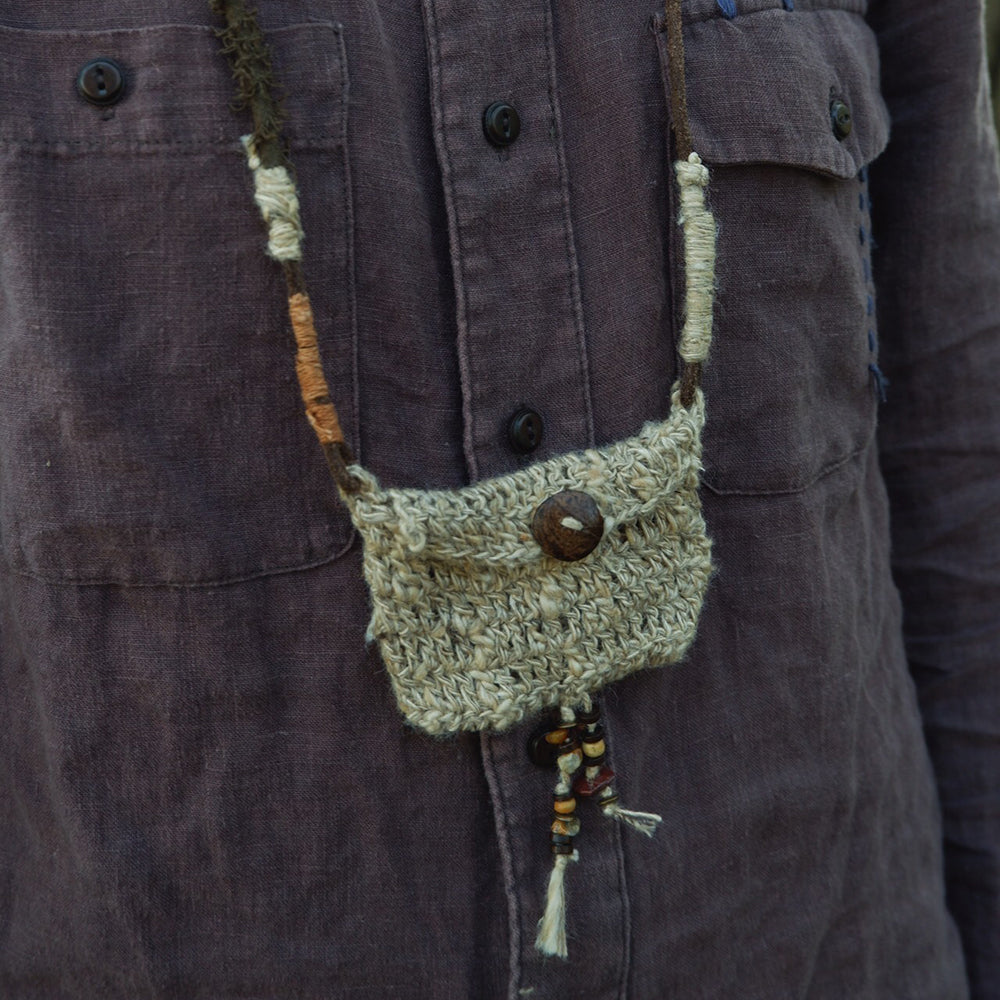 EastKarma TRANQUILITY HANDMADE DECORATIVE POUCH WITH NATURAL BEADS - Image 3