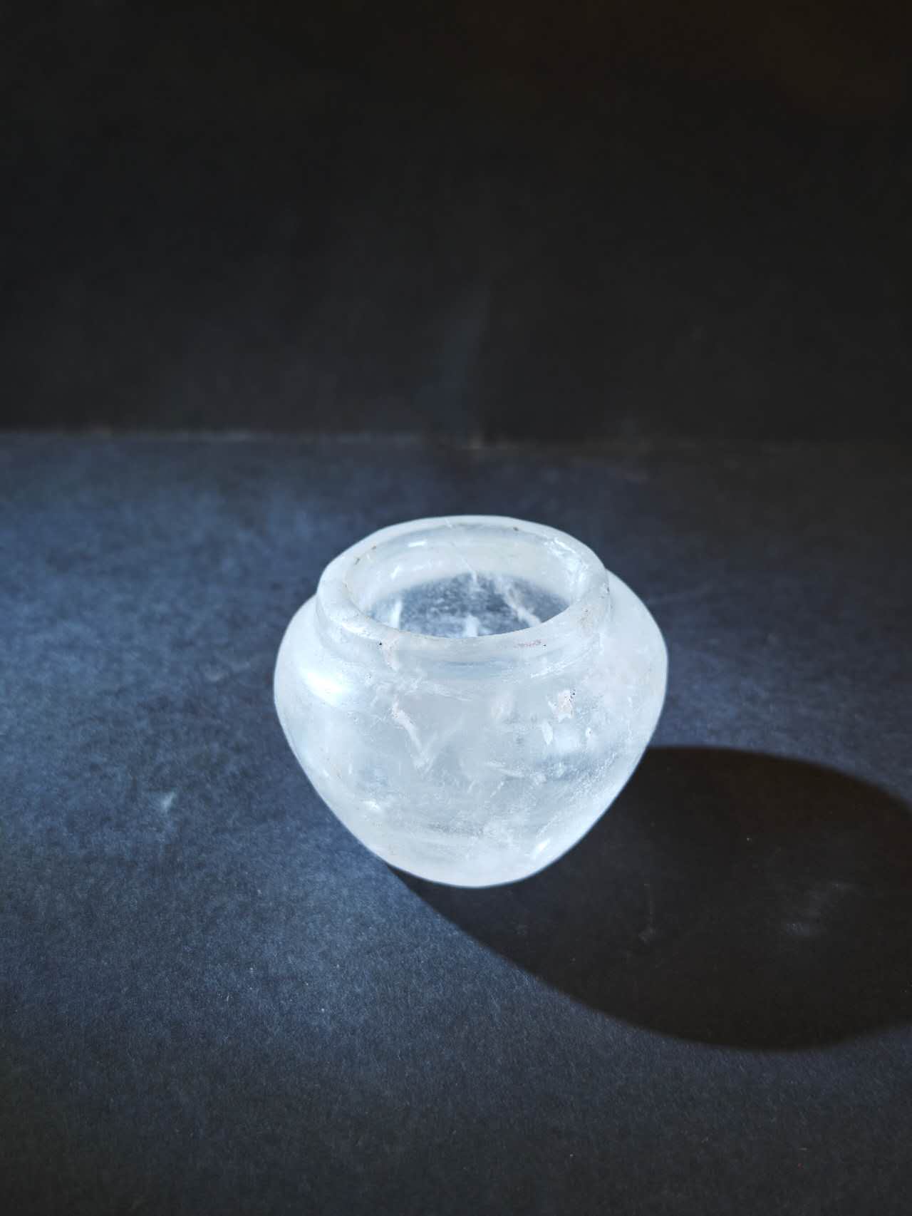 EastKarma TIBETAN-INSPIRED CELESTIAL CLEAR QUARTZ SILVER ORNAMENT