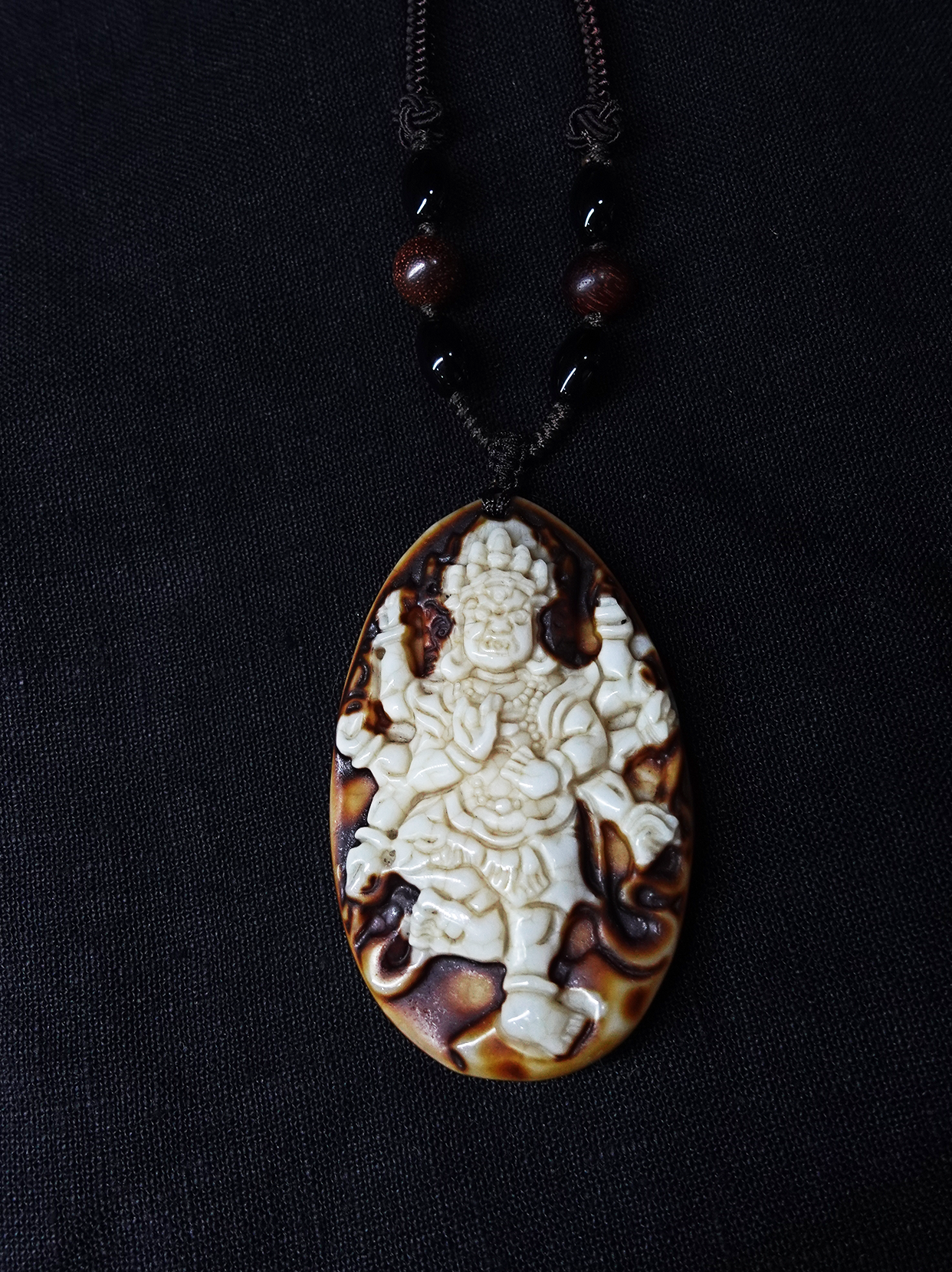 EastKarma VAJRA KRODHA BODHI DZI BEAD NECKLACE