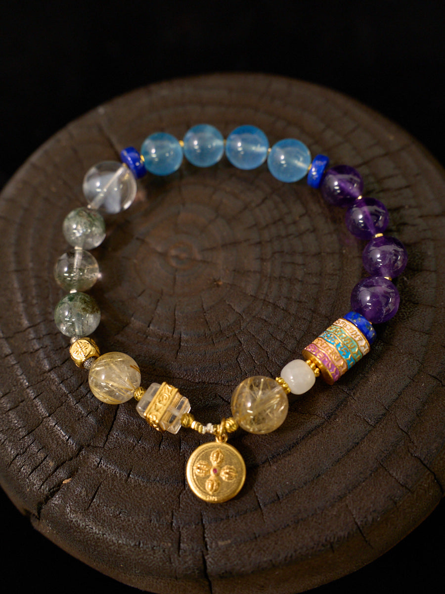 EastKarma ZAKIRUM WEALTH ENERGY TIBETAN CRYSTAL BRACELET