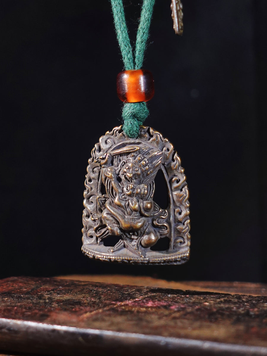 EastKarma TIBETAN MAHAKALA UNION THOKCHA AMULET NECKLACE