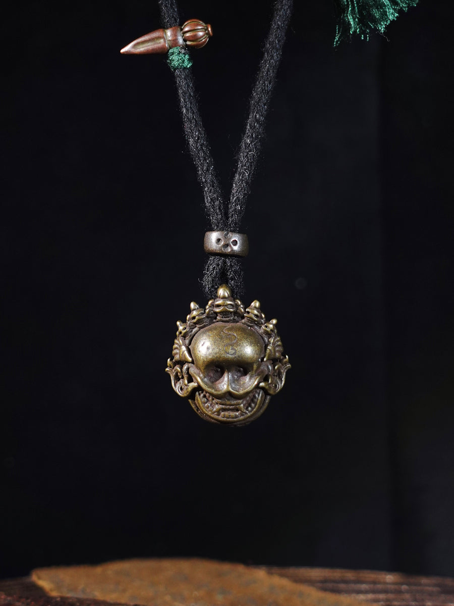 EastKarma TIBETAN THOKCHA CHARNEL-GROUND GUARDIAN PROTECTOR NECKLACE