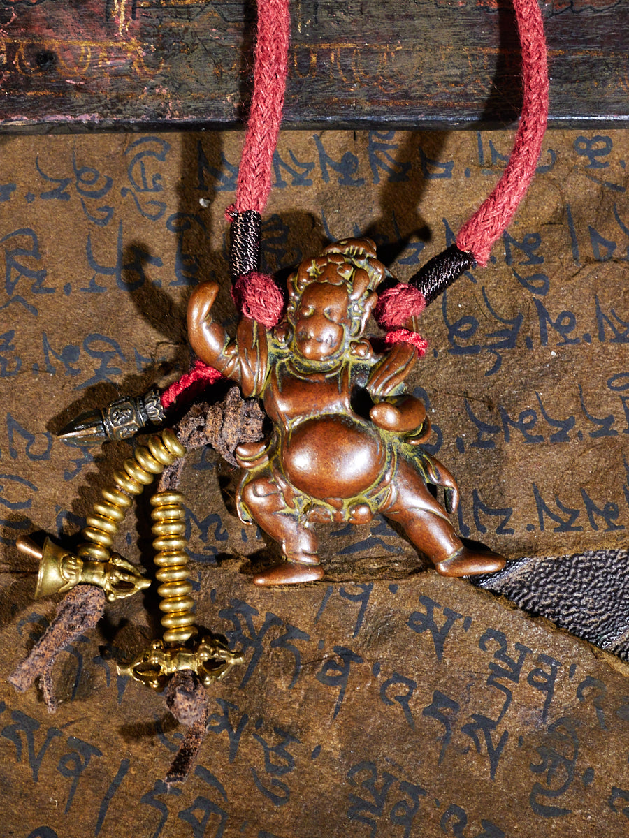 EastKarma TIBETAN THOKCHA VAJRAPANI WARRIOR AMULET NECKLACE