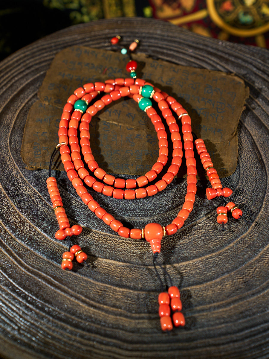 EastKarma WARMTH CORAL BEAD BRACELET