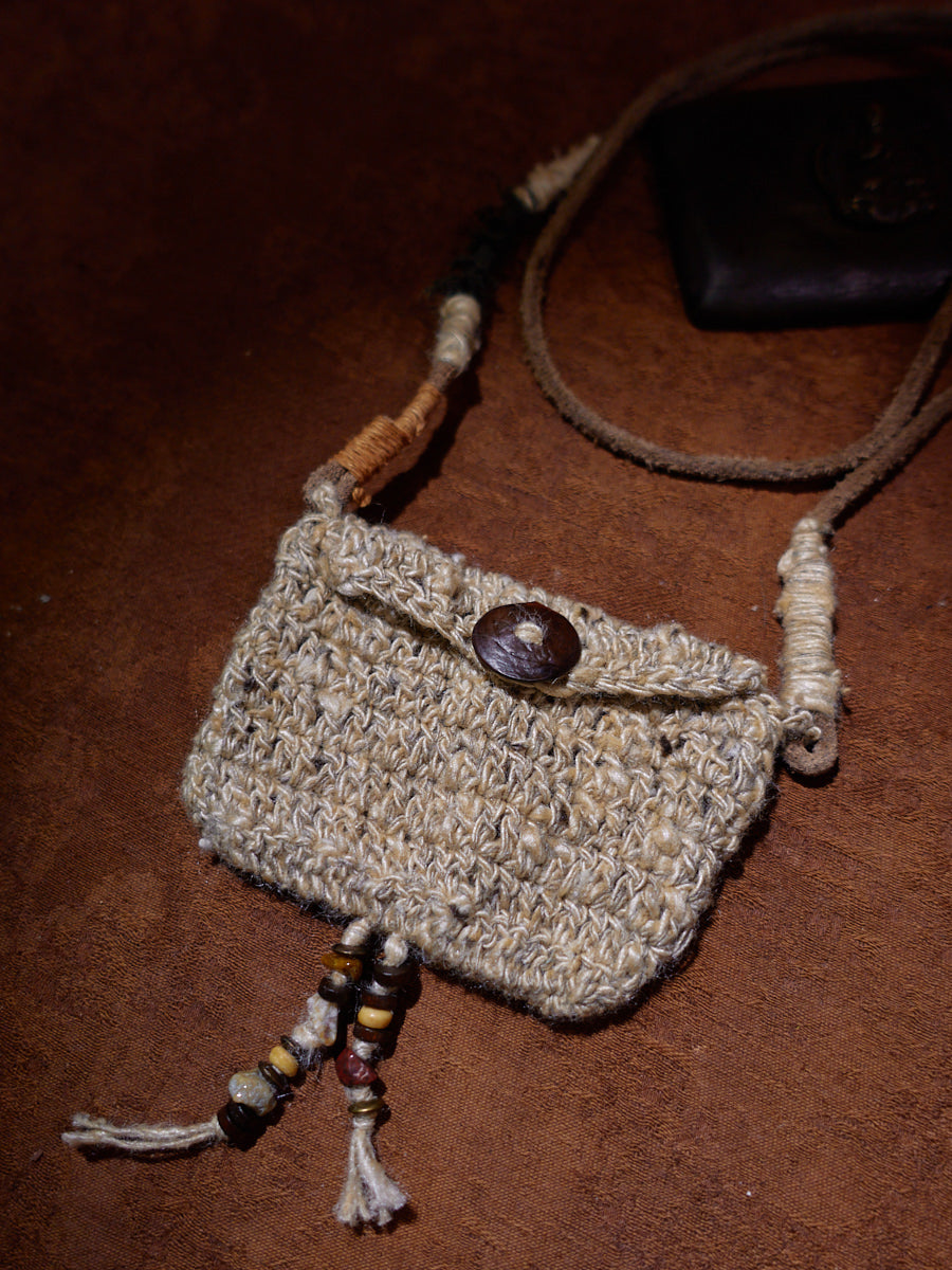 EastKarma TRANQUILITY HANDMADE DECORATIVE POUCH WITH NATURAL BEADS - Image 2