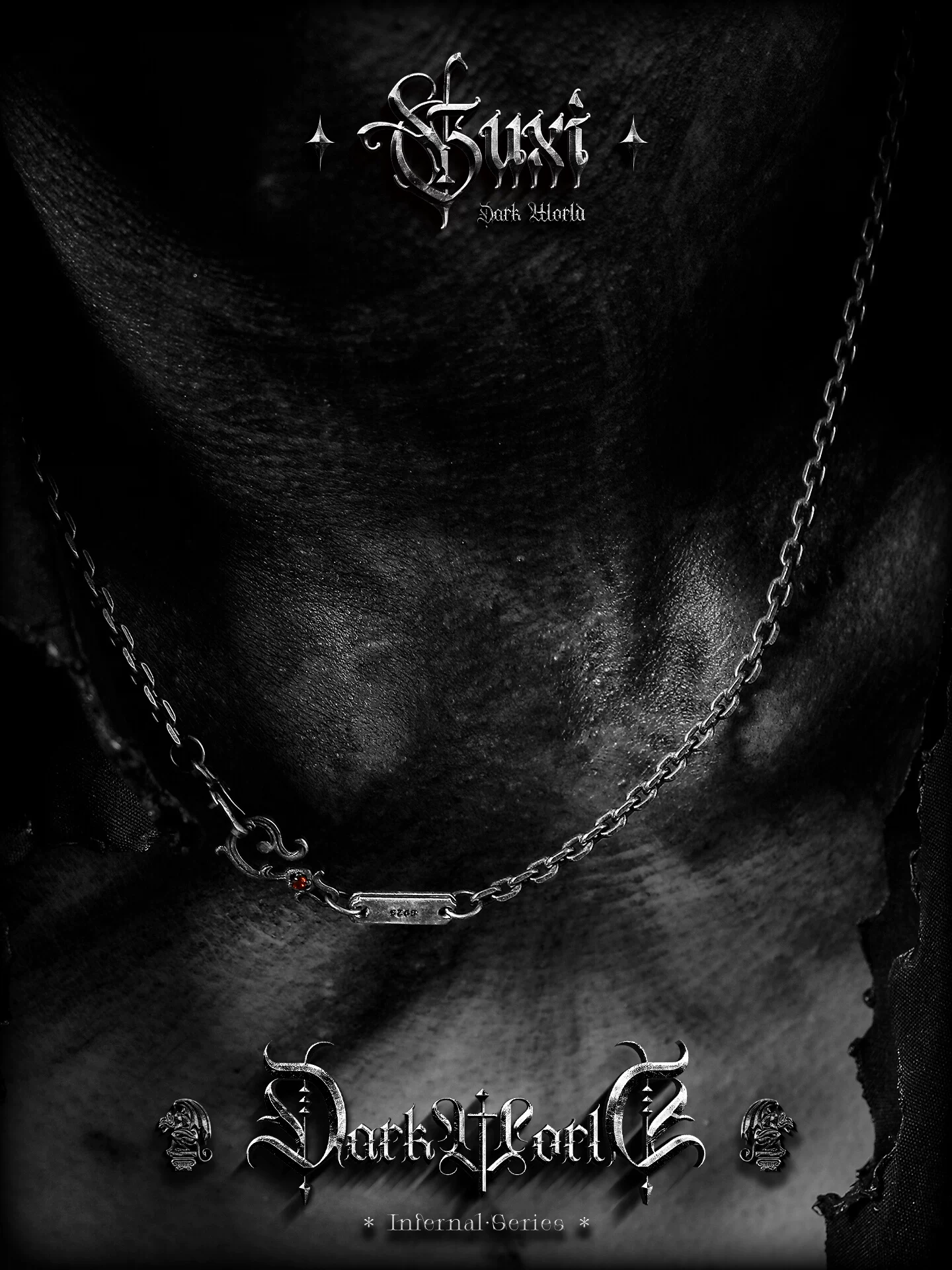 GUXI【迷迭】小众925银项链男高级感嘻哈 潮牌百搭送男友生日礼物