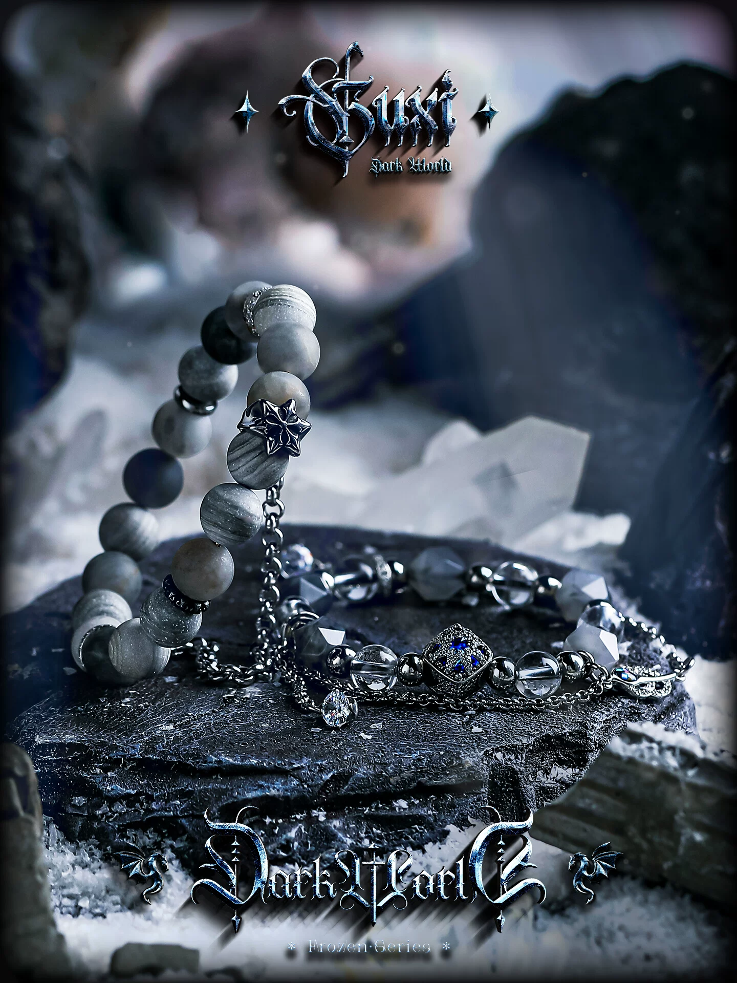 GUXI【DREAM】小众水晶情侣手链男一对高级感手串女生日礼物饰品