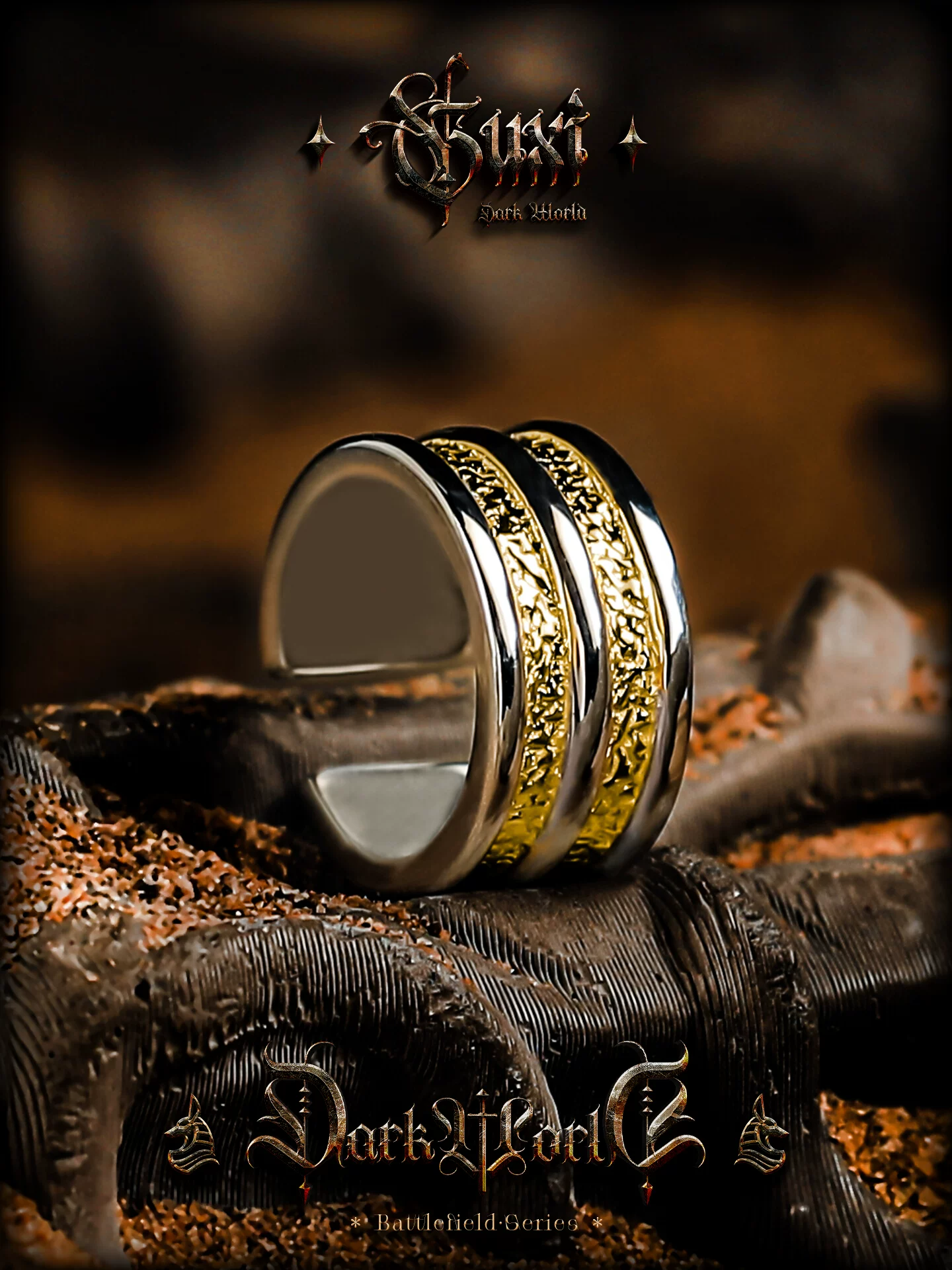 GUXI【熔金】原创925银耳夹男无耳洞耳钉冷淡风饰品小众简约耳挂