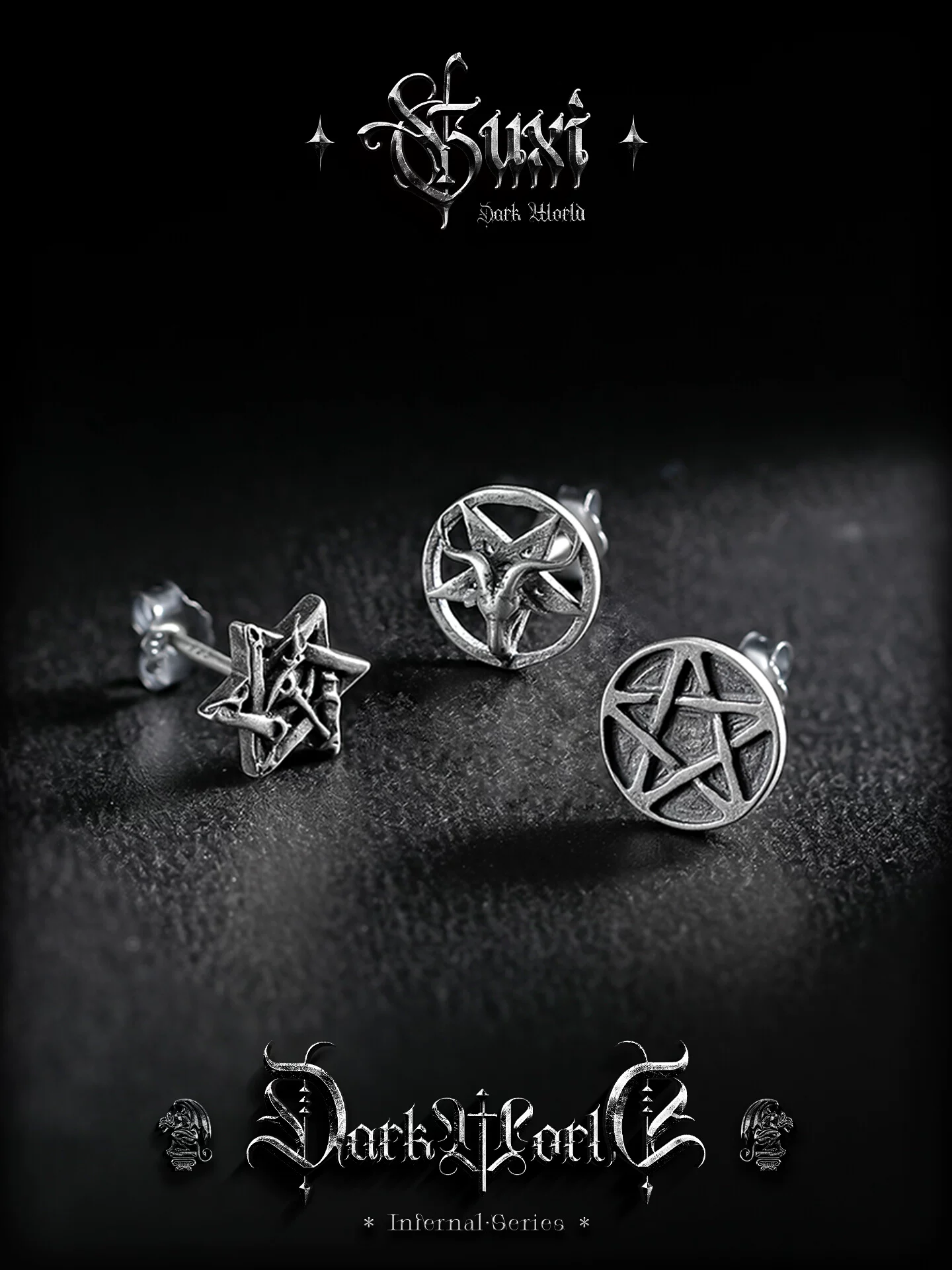 GUXI【守卫者】925银男生耳钉高级感个性简约小众养耳洞耳饰复古